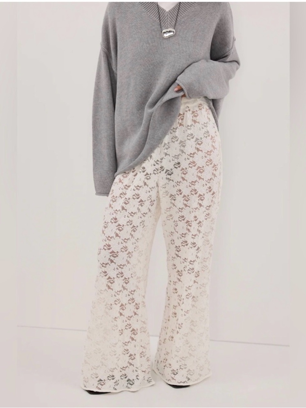 DISSH Loula White Lace Pants